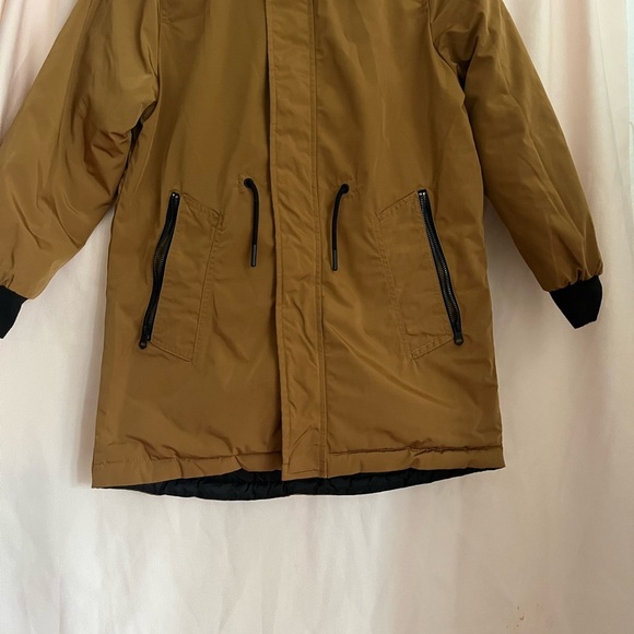 Zara Kids Reversible Hooded Long Puffer Coat Size 11/12 - Picture 2 of 9